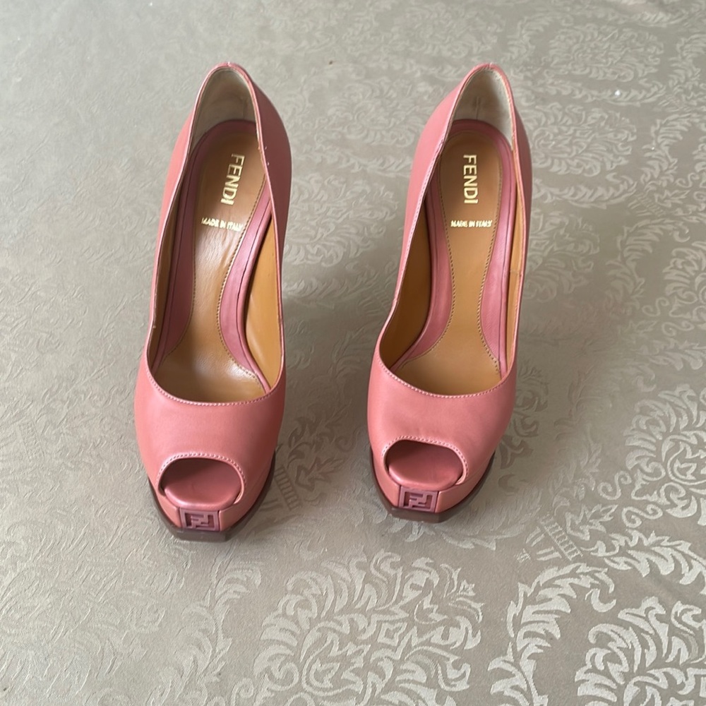 Fendi open toe pumps